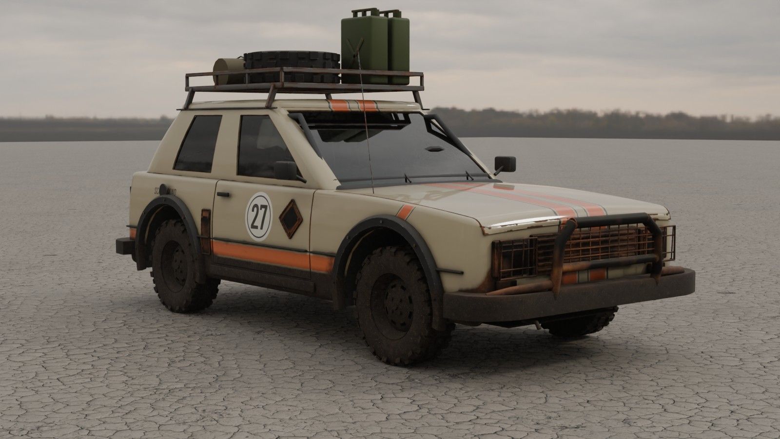 Junk hatchback, rare race skin number 27